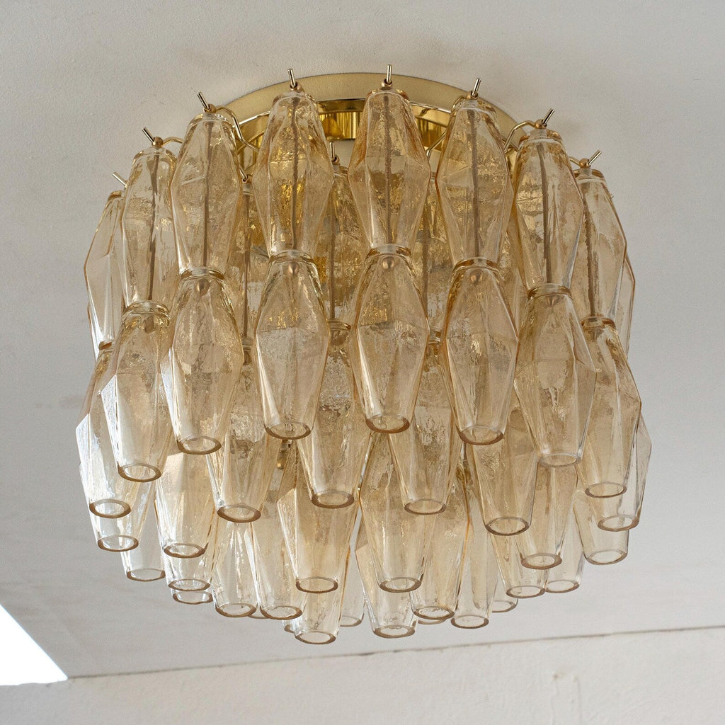 Murano Champagne Poliedri Chandelier