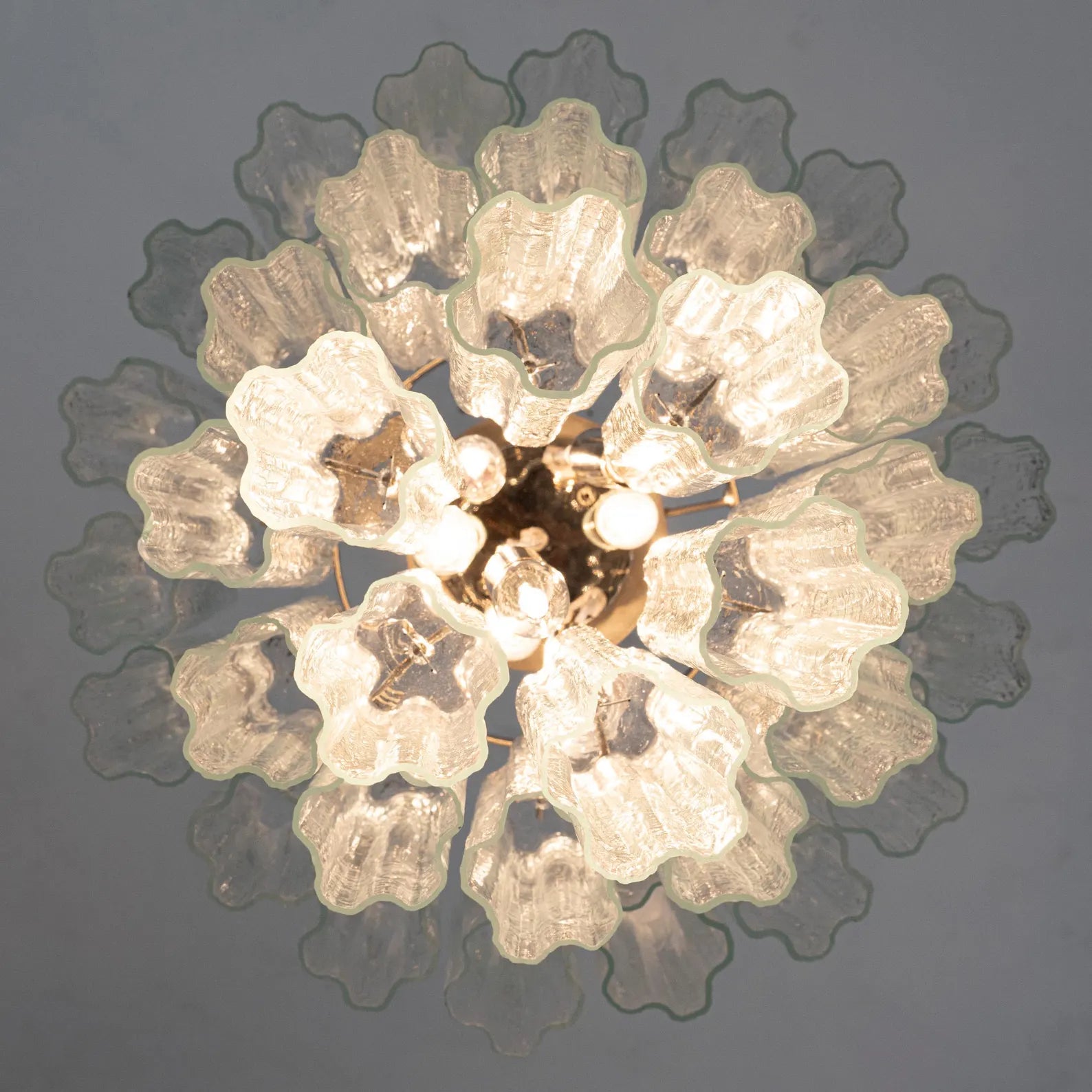 Murano Clear Tronchi Chandelier Ø50 - 36 Tubes