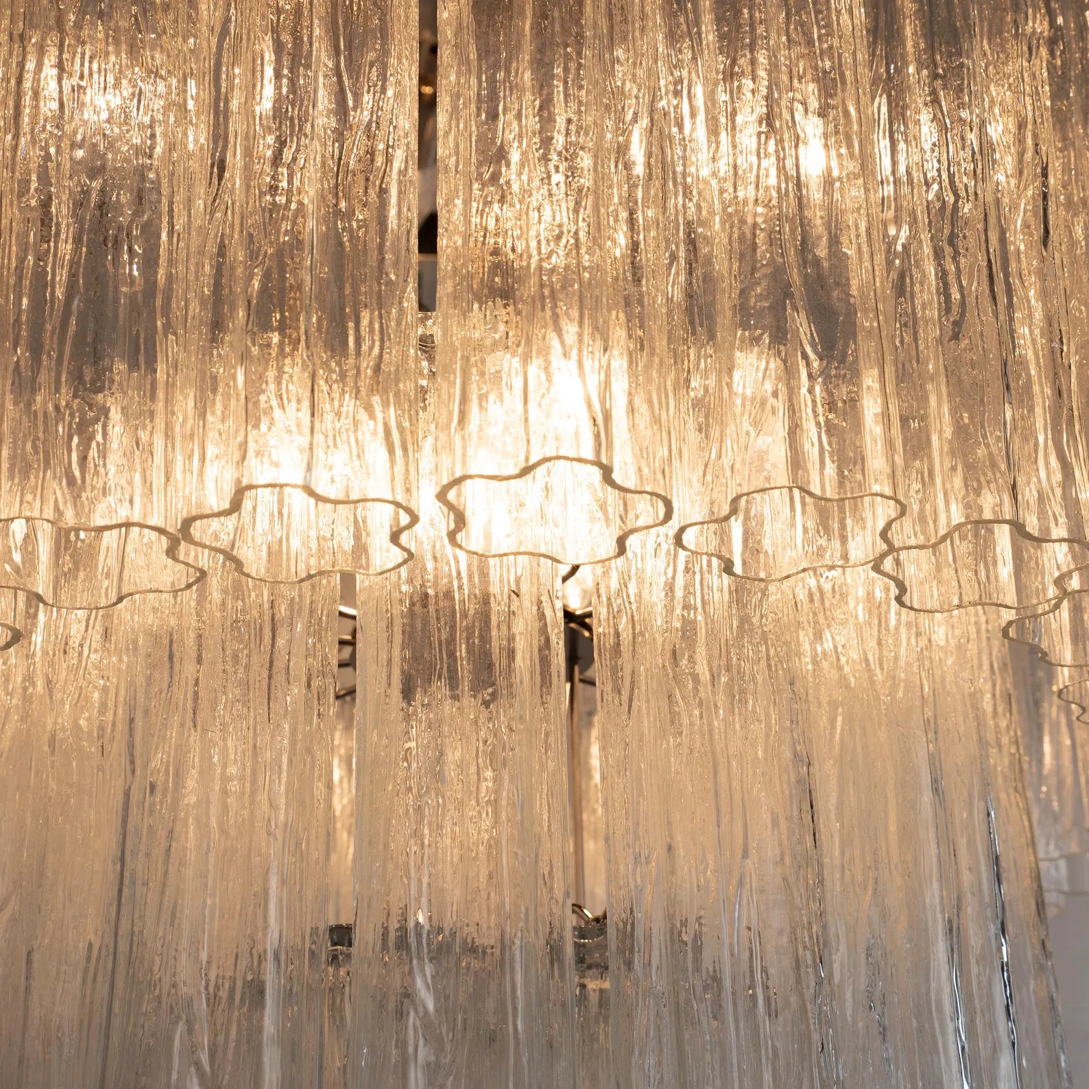 Murano Clear Tronchi Chandelier Ø85 - 78 Tubes