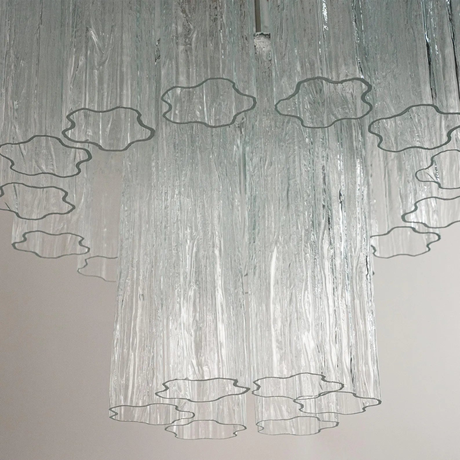 Murano Clear Tronchi Chandelier Ø85 - 78 Tubes
