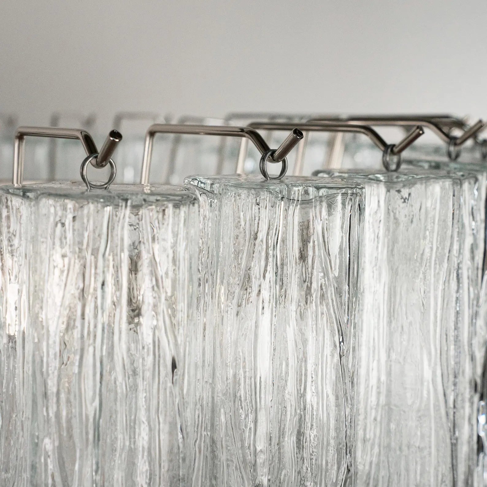 Murano Clear Tronchi Chandelier Ø85 - 78 Tubes