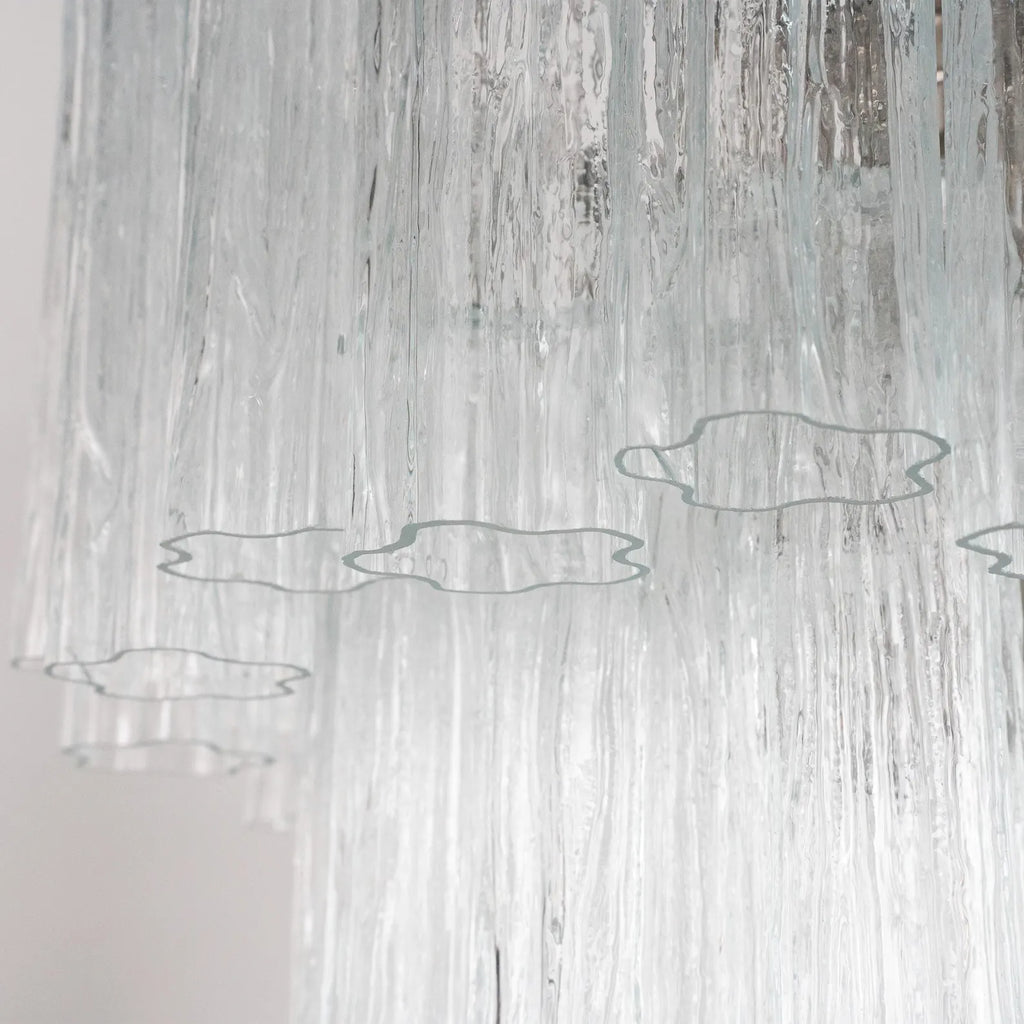 Murano Clear Tronchi Chandelier Ø65 - 48 Tubes