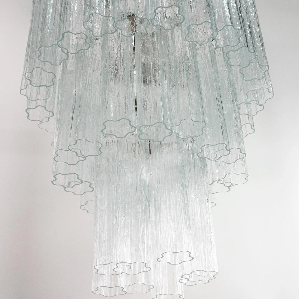 Murano Clear Tronchi Chandelier Ø65 - 48 Tubes