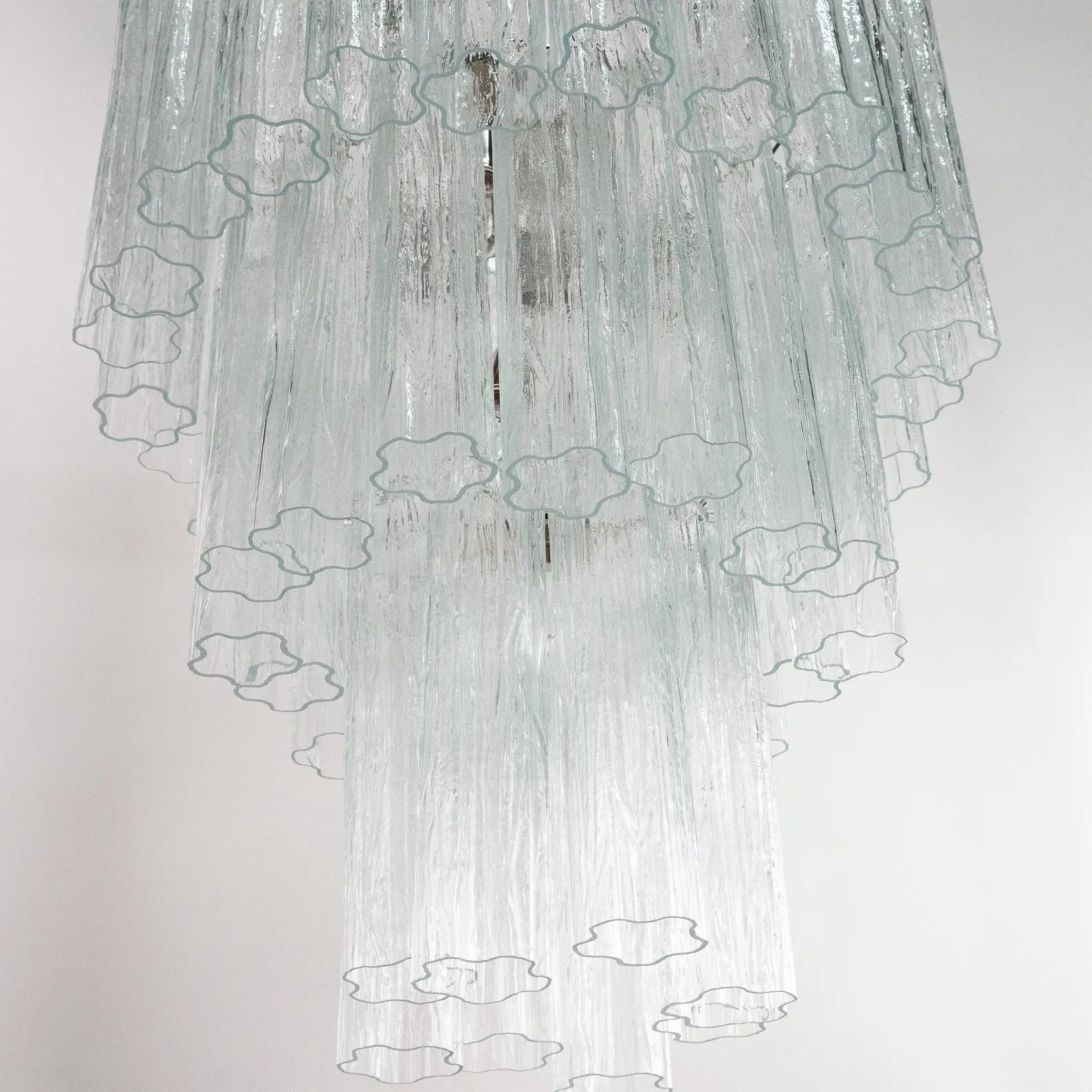 Murano Clear Tronchi Chandelier Ø65 - 48 Tubes