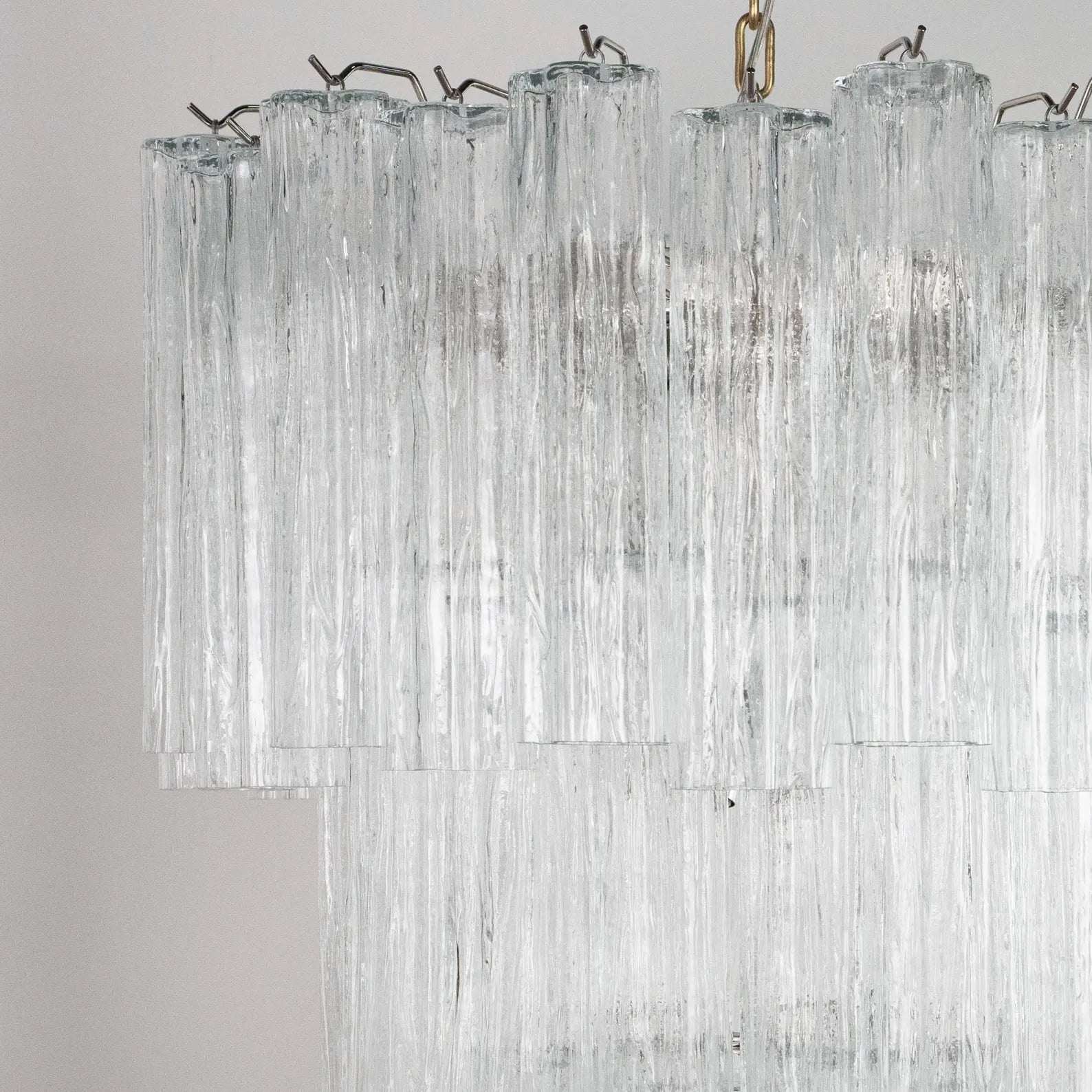 Murano Clear Tronchi Chandelier Ø65 - 48 Tubes