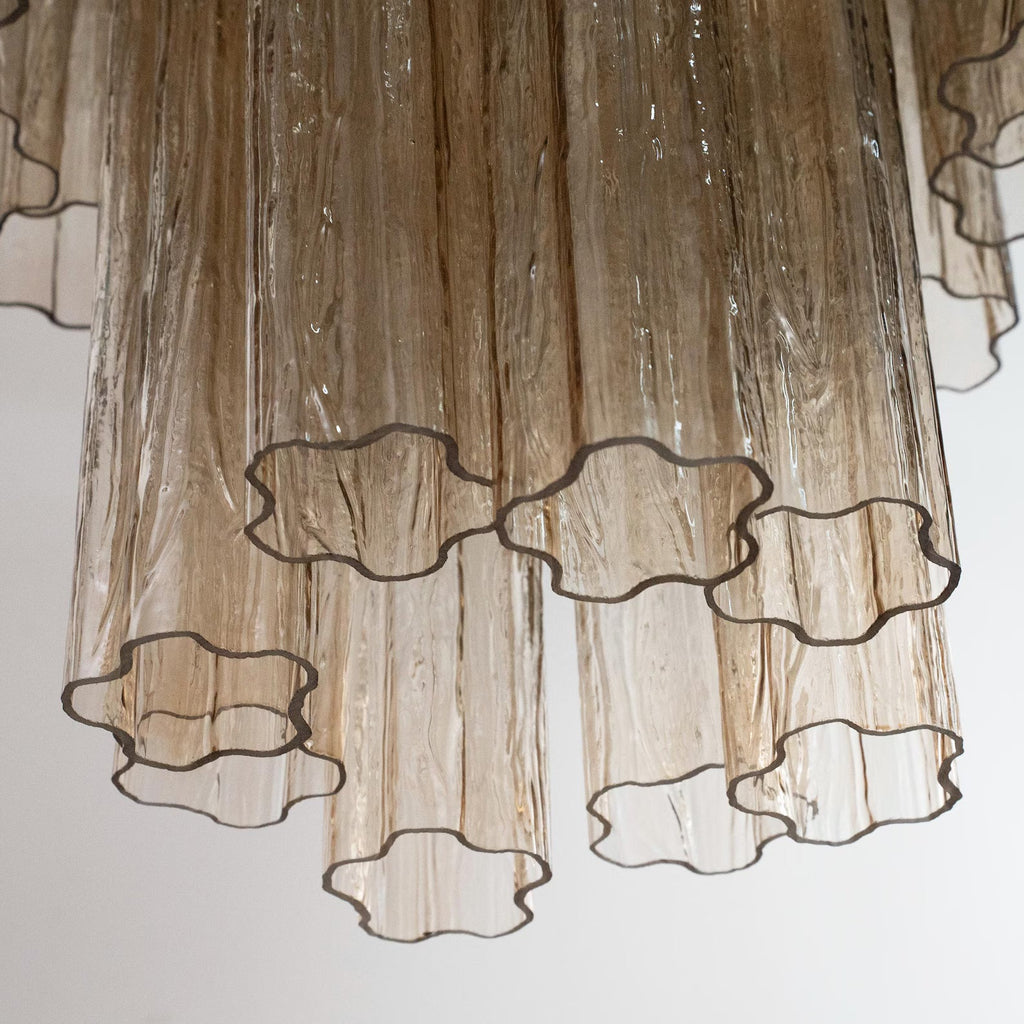 Murano Smoky Tronchi Chandelier Ø65 - 48 Tubes