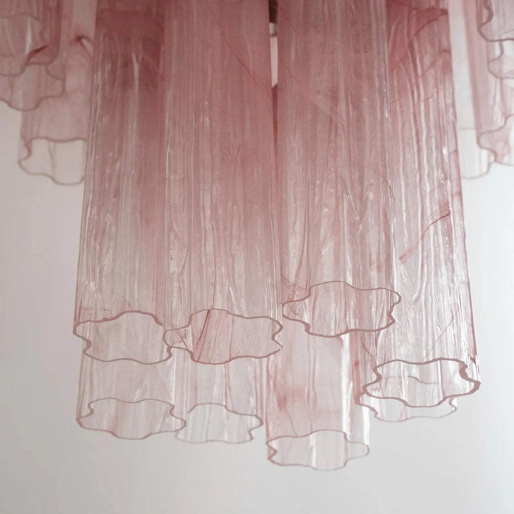 Murano Pink Alabaster Tronchi Chandelier Ø65