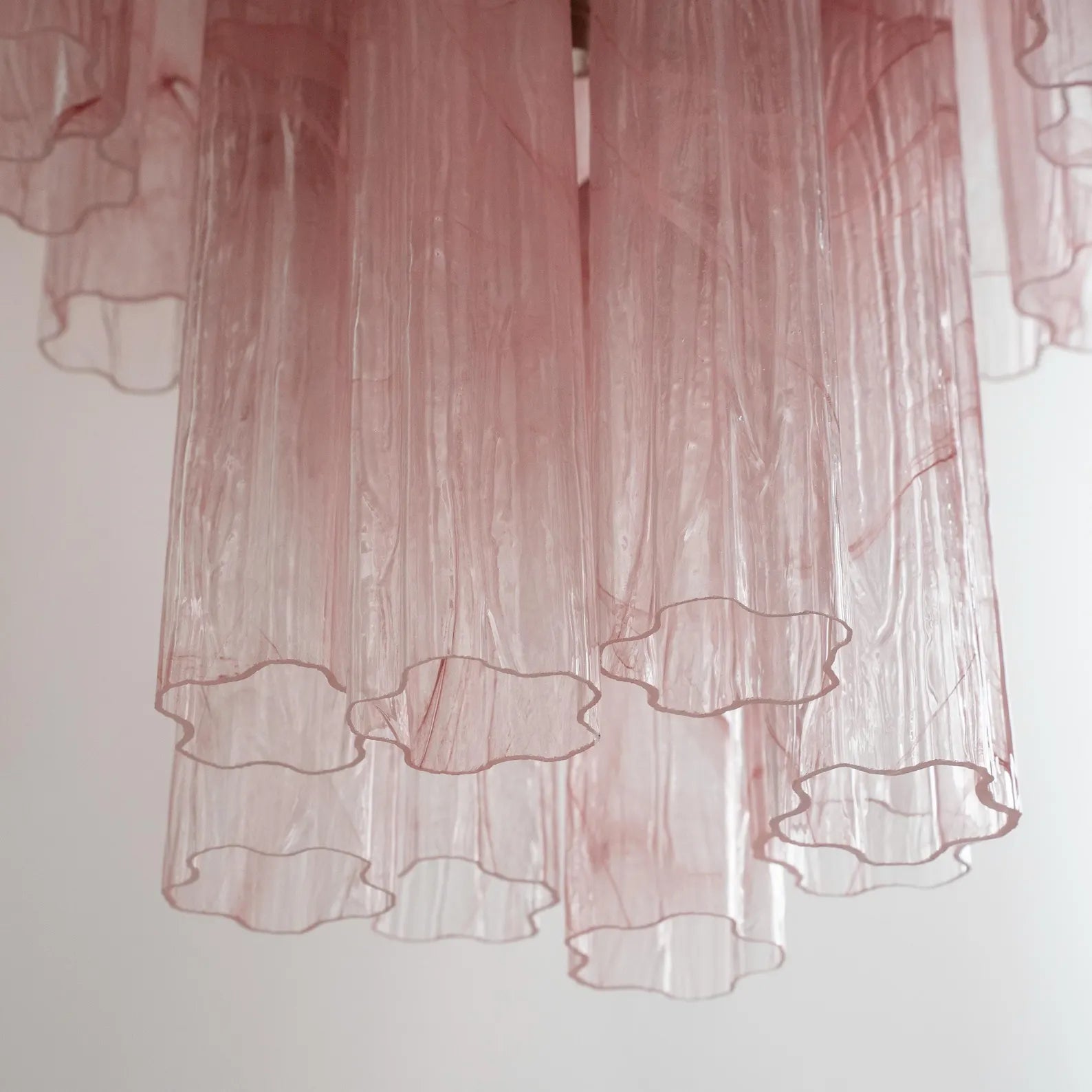 Murano Pink Alabaster Tronchi Chandelier Ø65