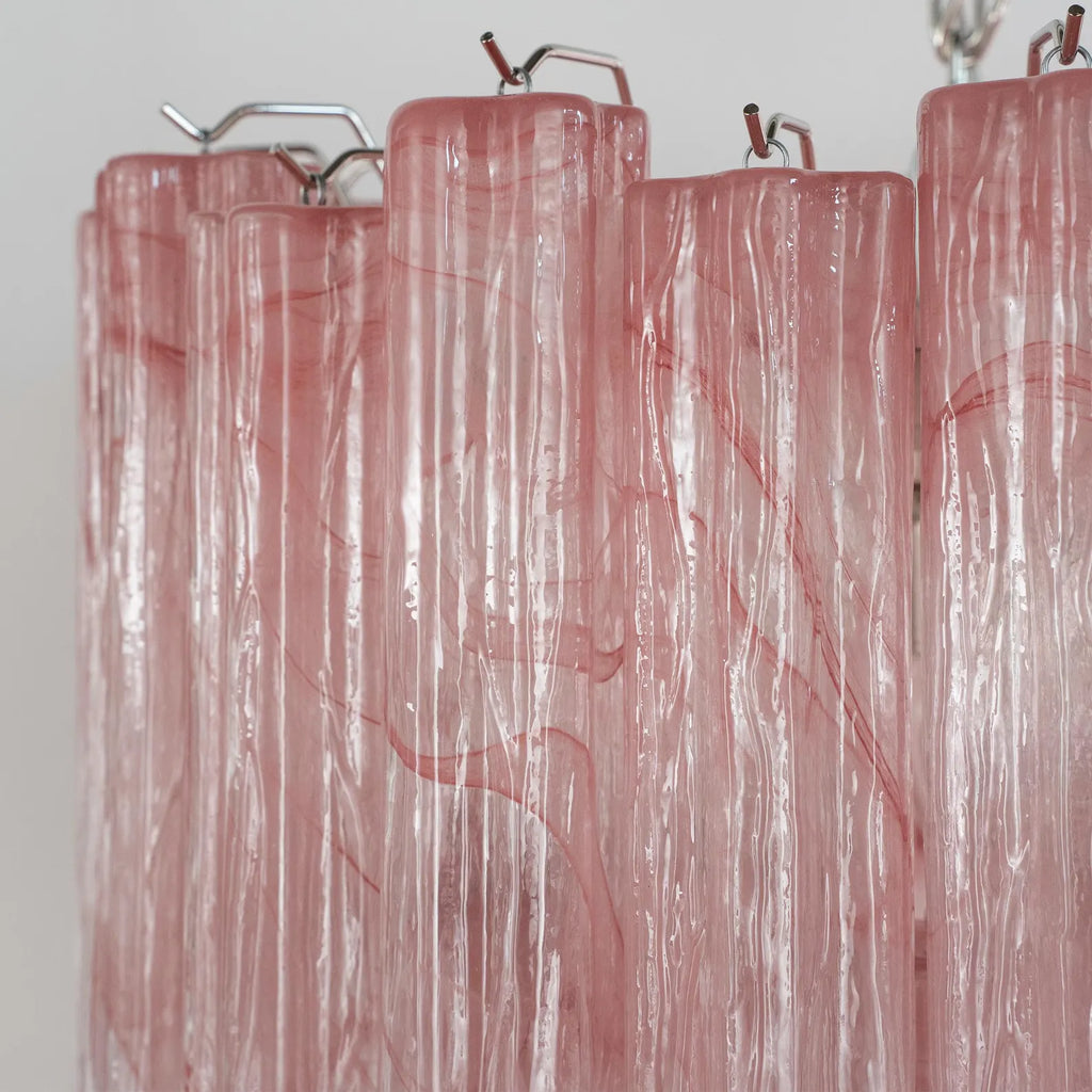 Murano Pink Alabaster Tronchi Chandelier Ø65