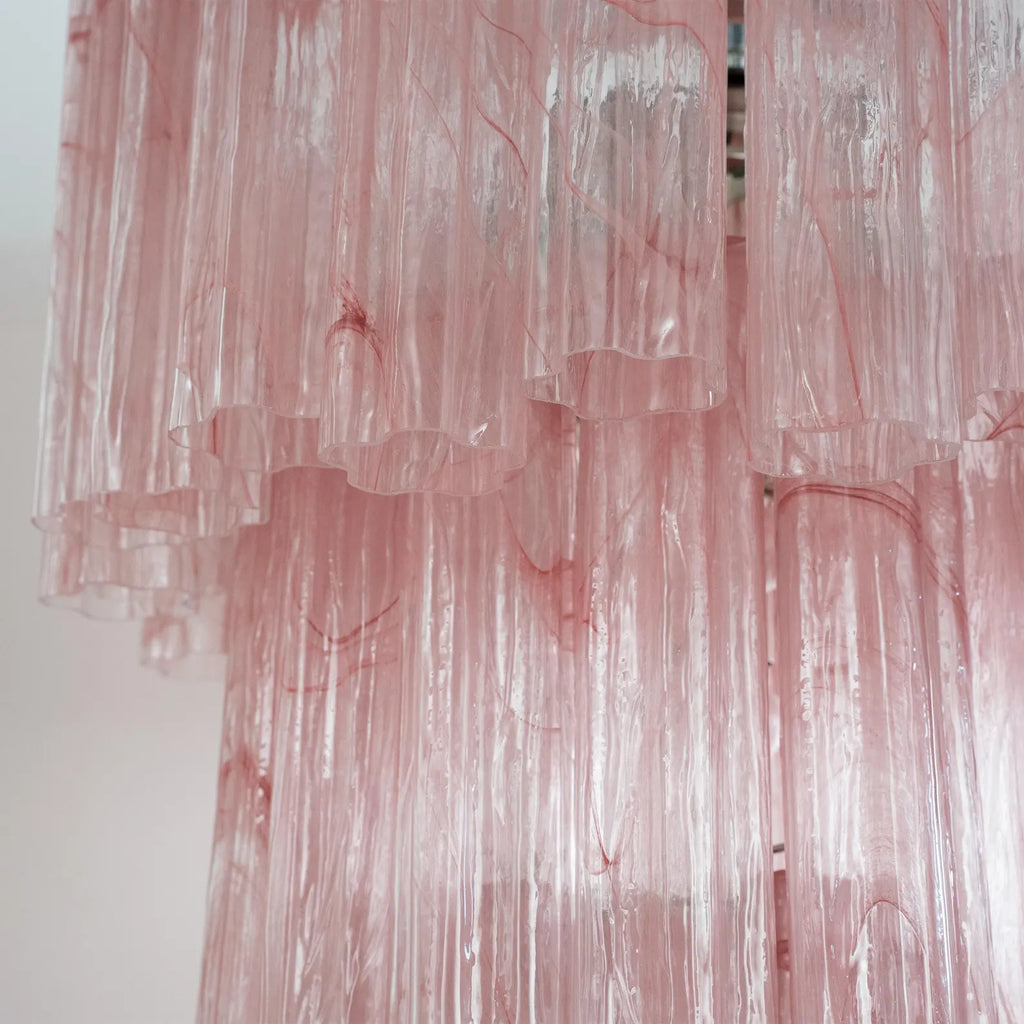 Murano Pink Alabaster Tronchi Chandelier Ø65