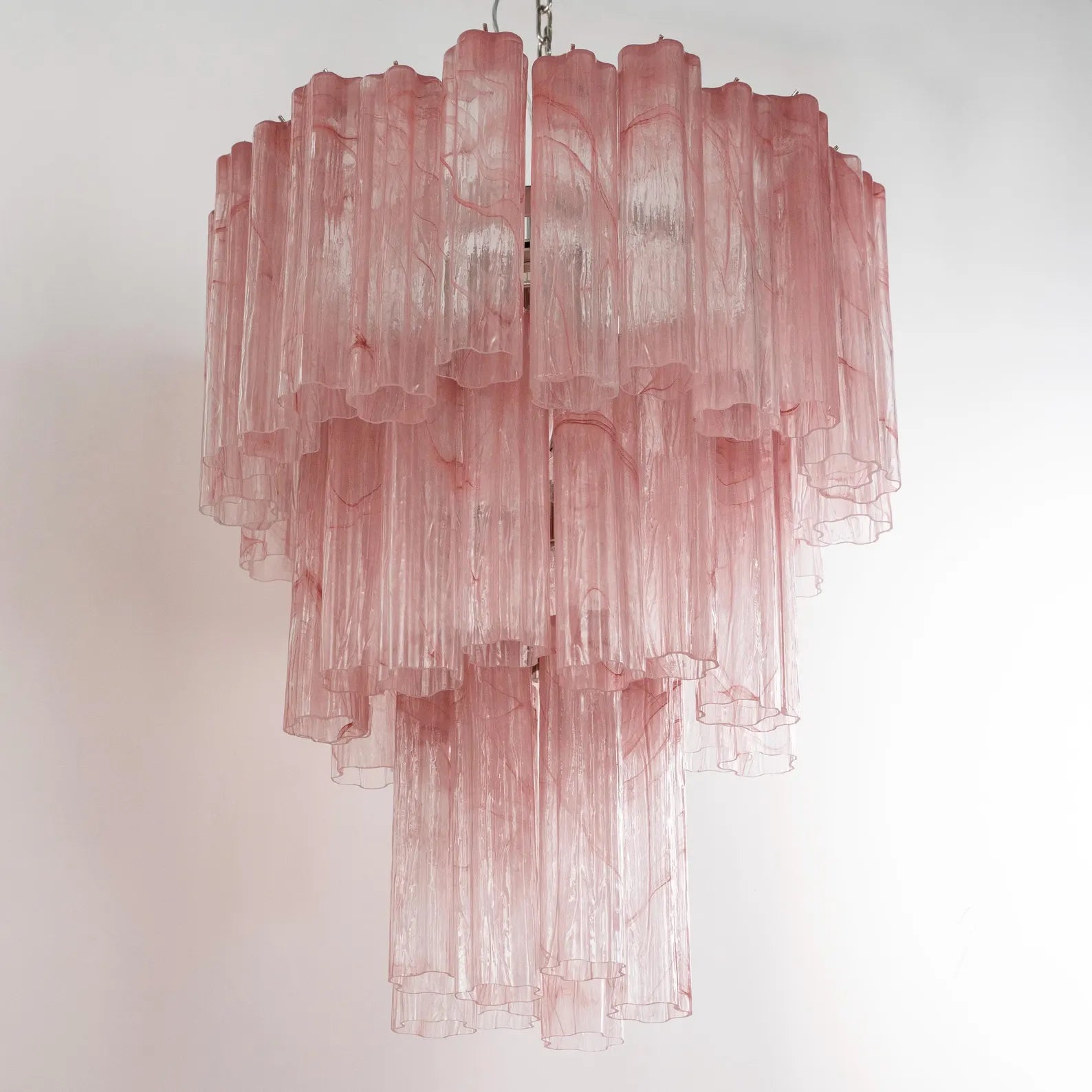 Murano Pink Alabaster Tronchi Chandelier Ø65