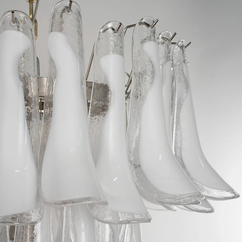 Murano Petali Bianca Chandelier Ø75