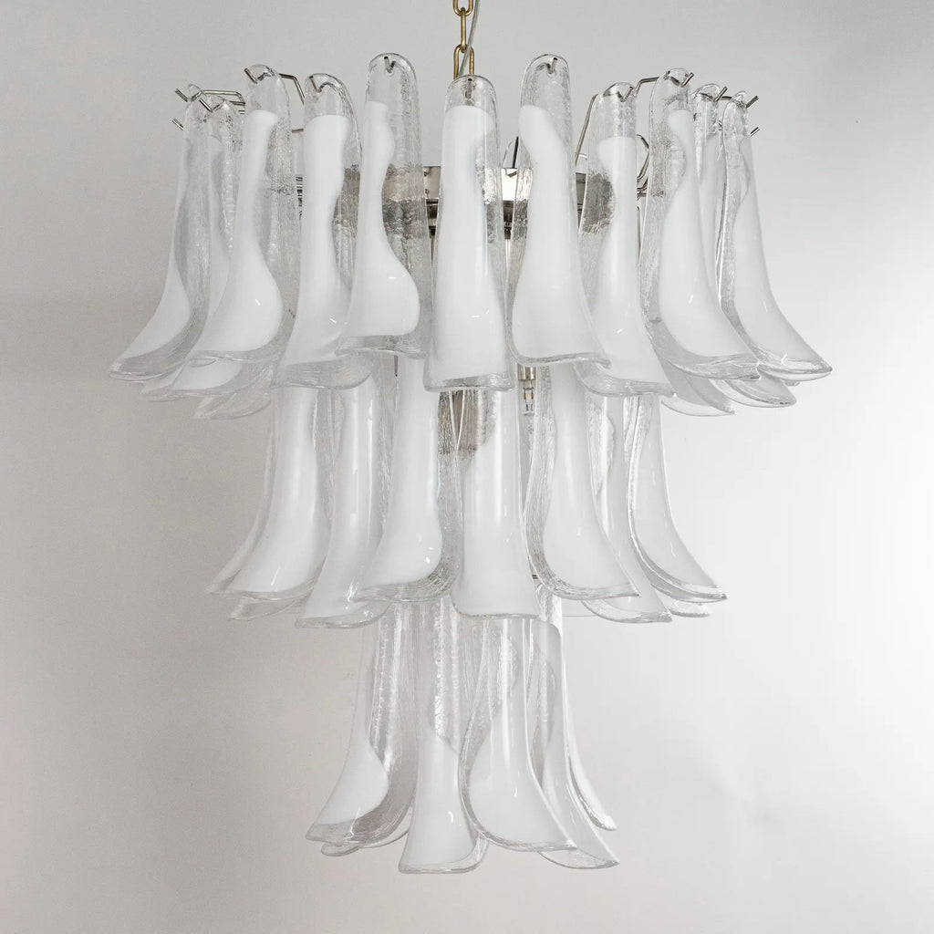 Murano Petali Bianca Chandelier Ø75