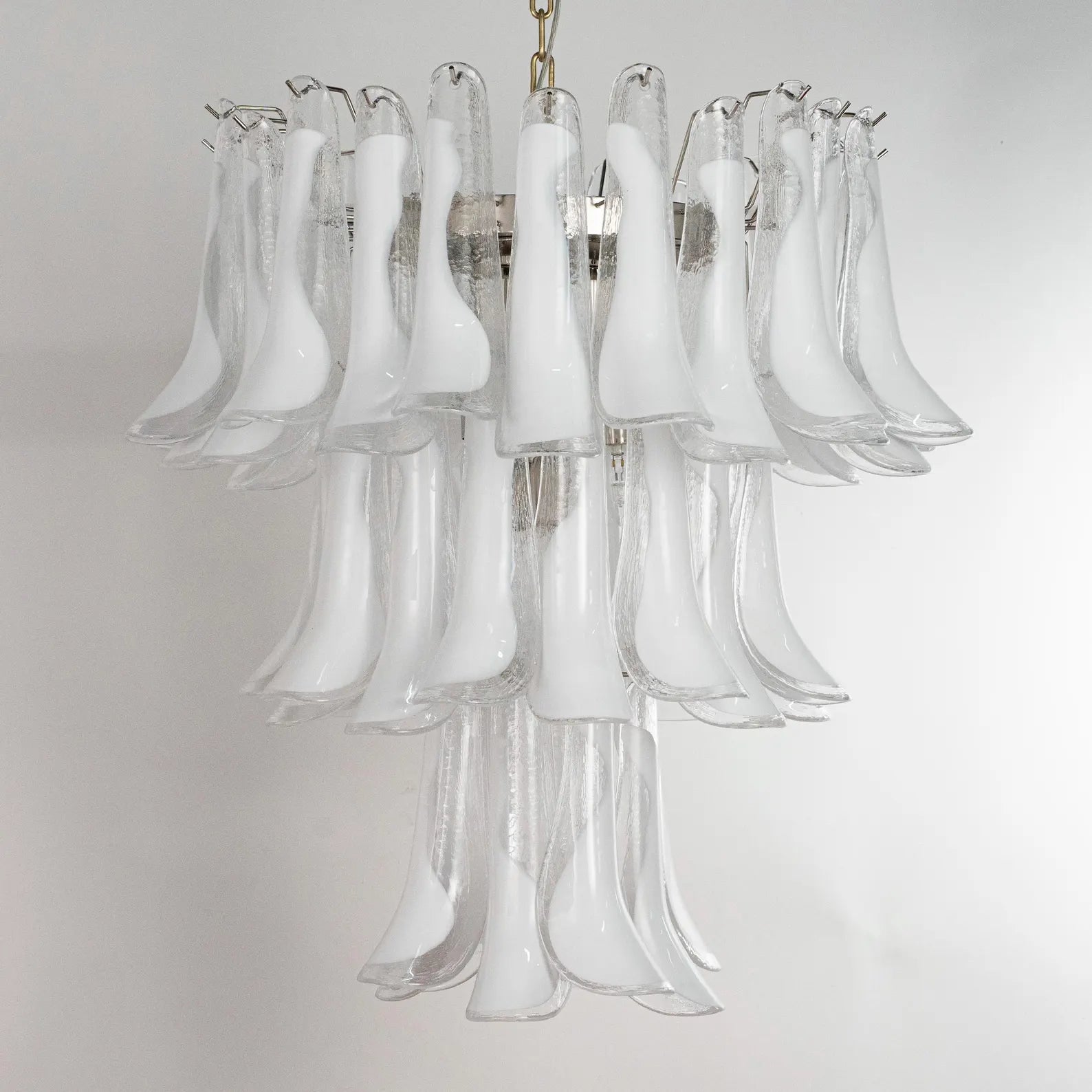 Murano Petali Bianca Chandelier Ø75