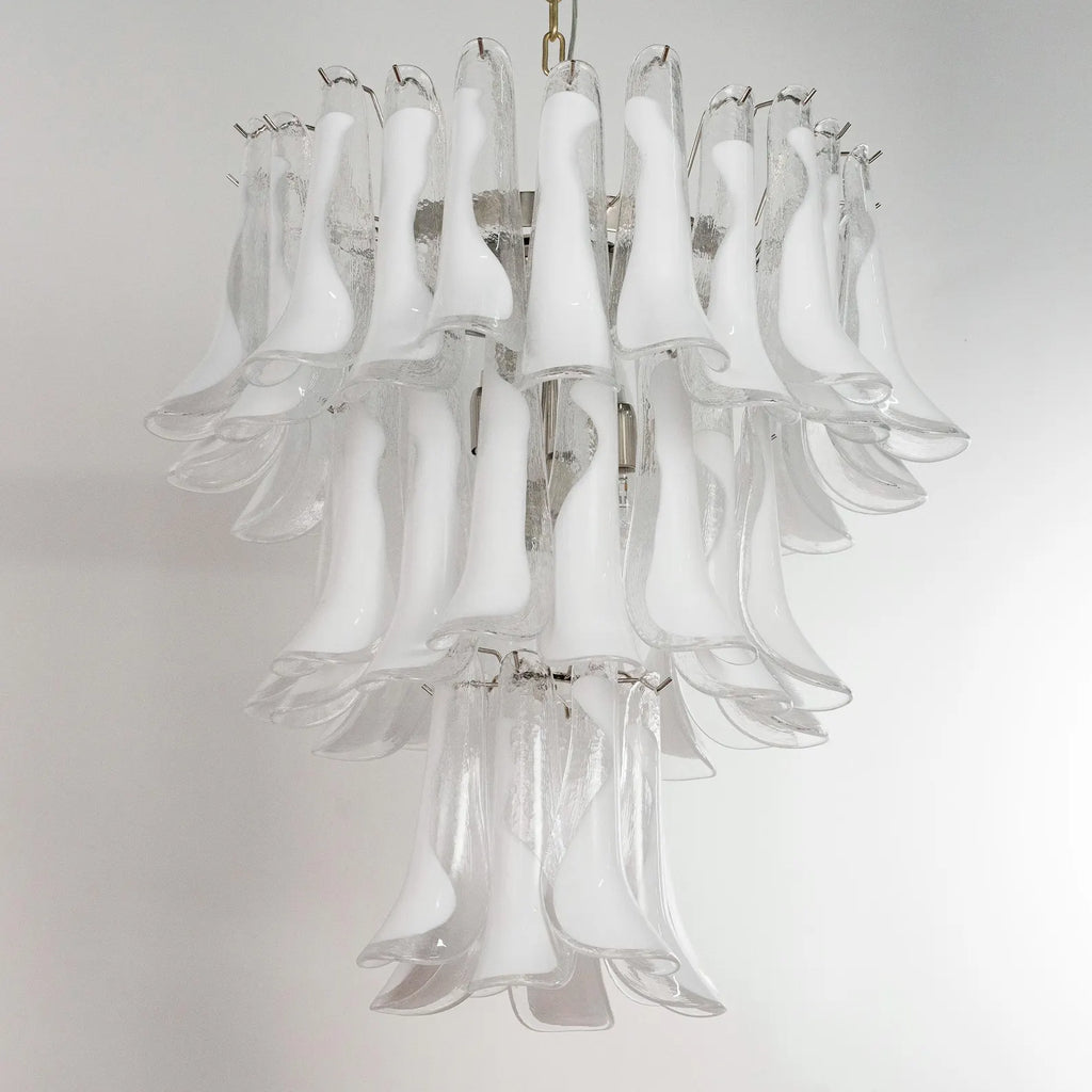 Murano Petali Bianca Chandelier Ø75