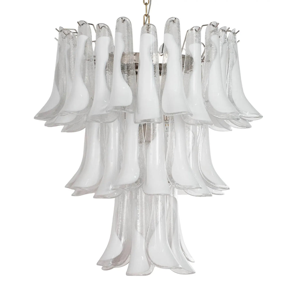 Murano Petali Bianca Chandelier Ø75