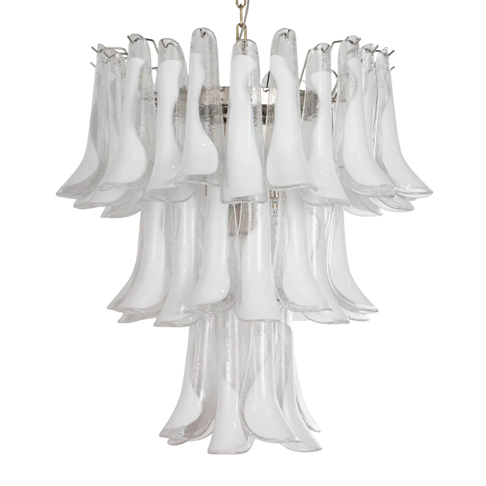 Murano Petali Bianca Chandelier Ø75