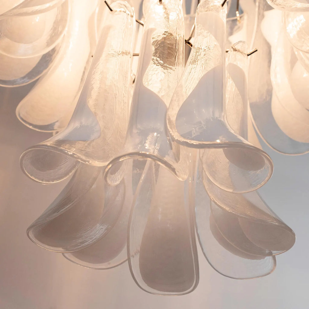 Murano Petali Bianca Chandelier Ø75