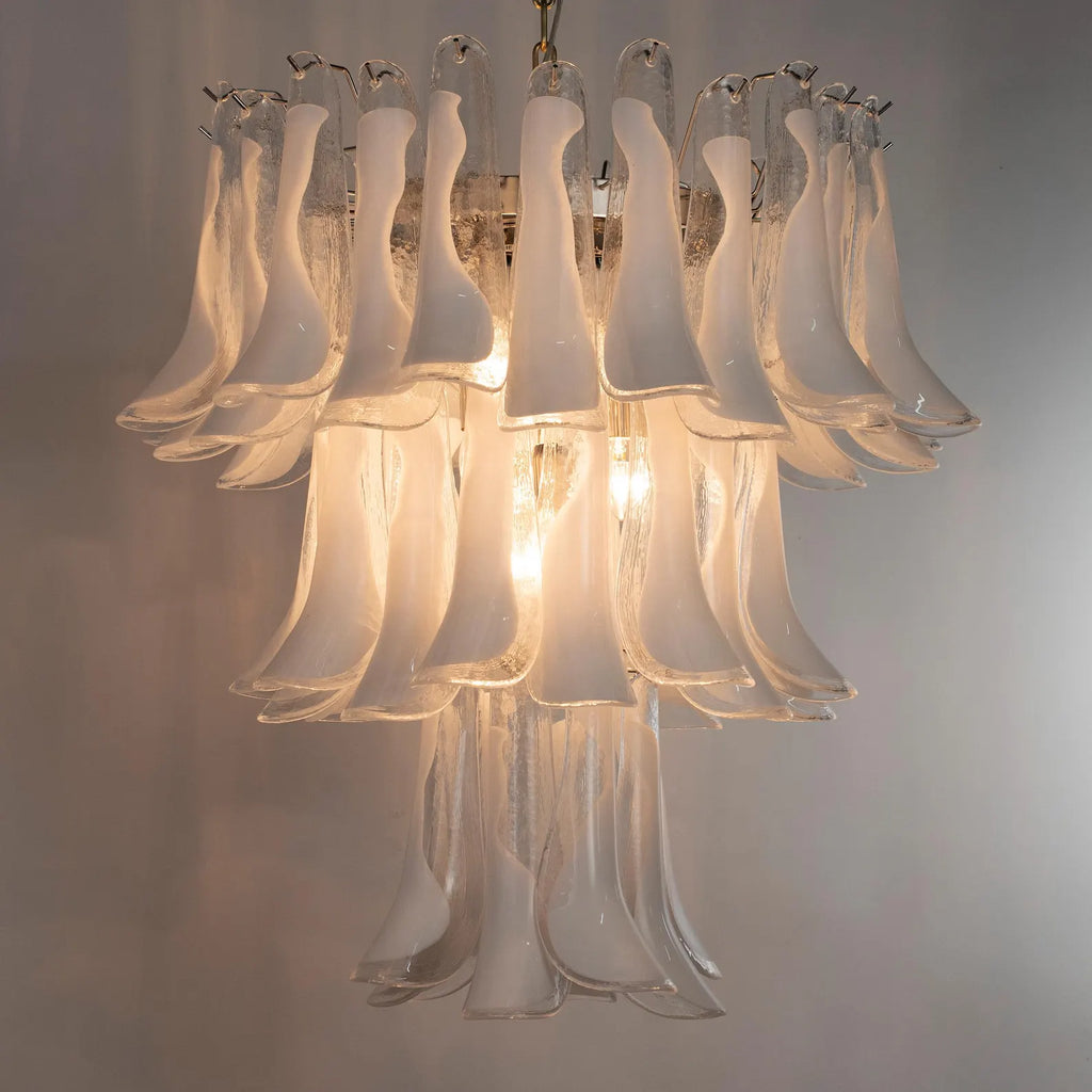 Murano Petali Bianca Chandelier Ø75