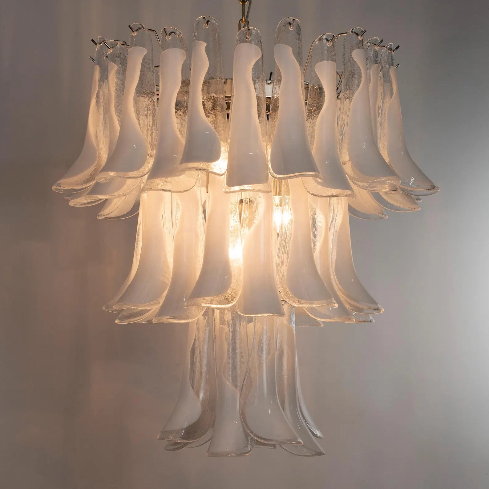 Murano Petali Bianca Chandelier Ø75