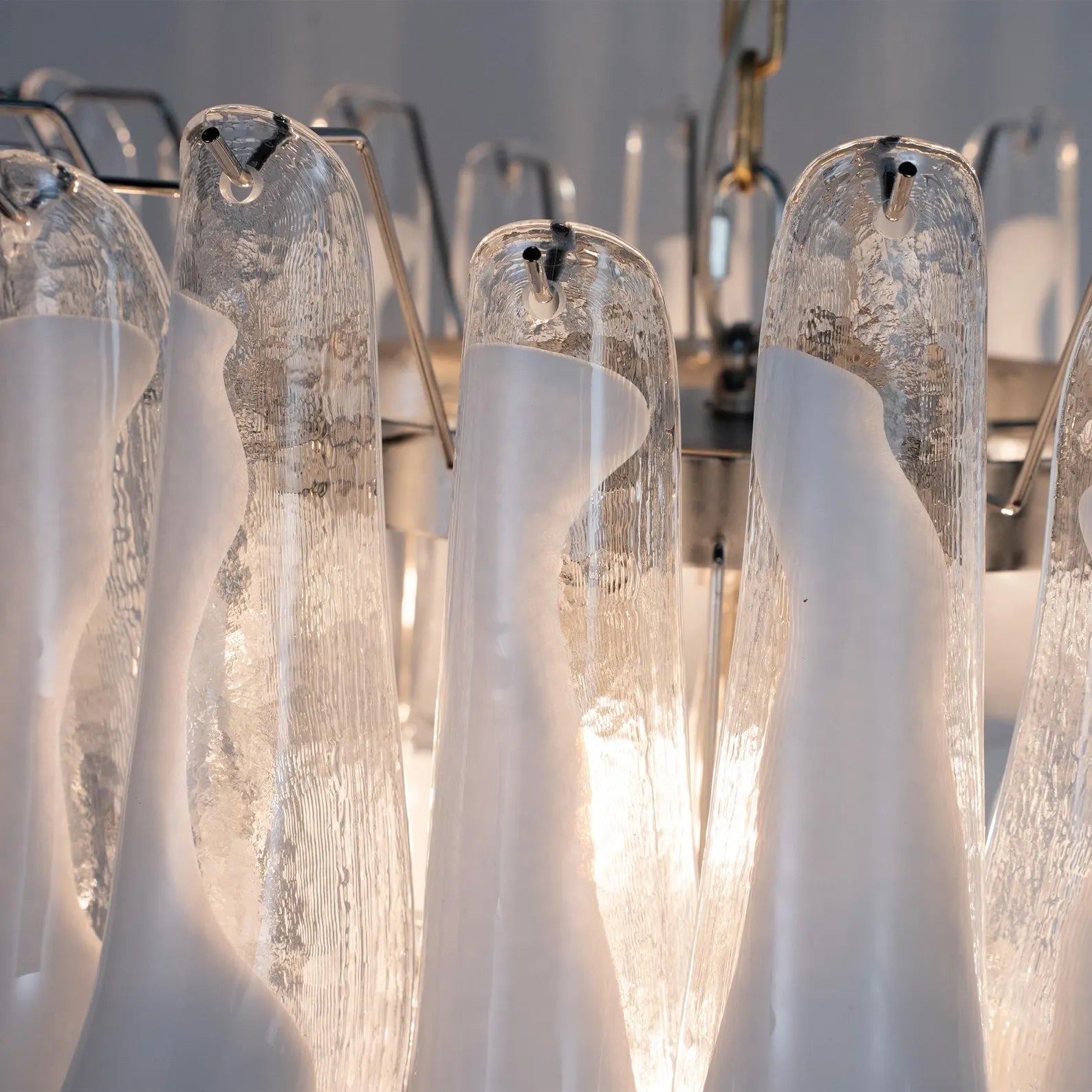 Murano Petali Bianca Chandelier Ø75