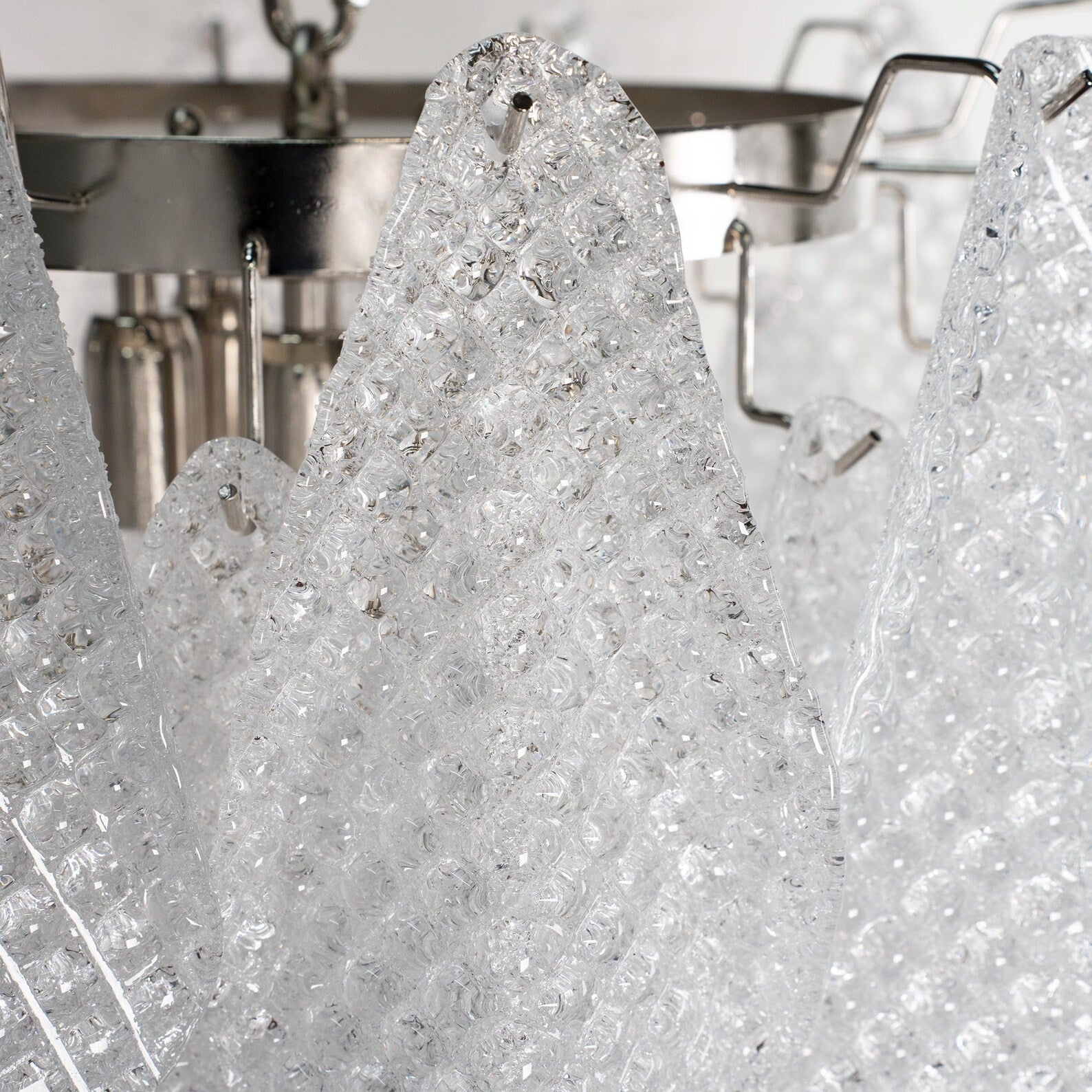 Murano Clear Rondini Chandelier Ø55