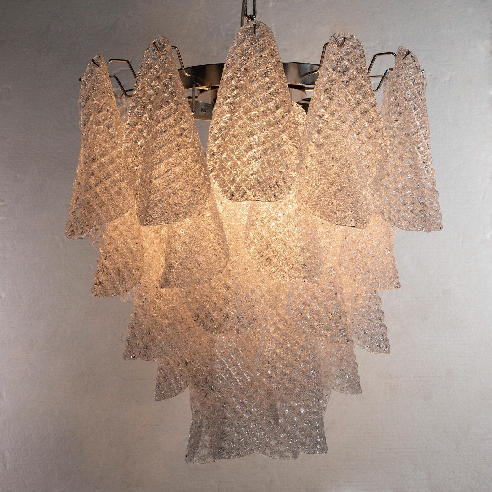 Murano Clear Rondini Chandelier Ø55