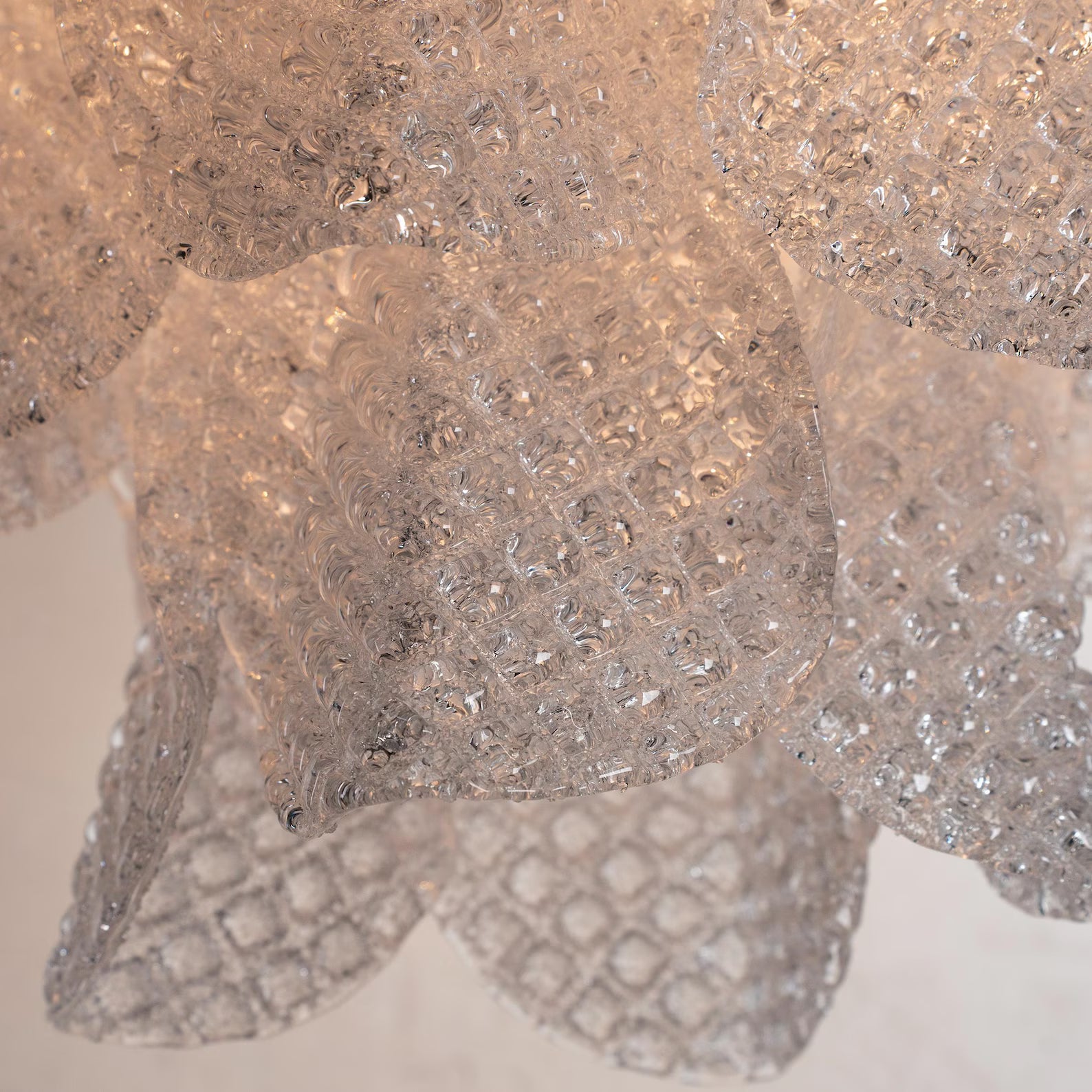 Murano Clear Rondini Chandelier Ø55