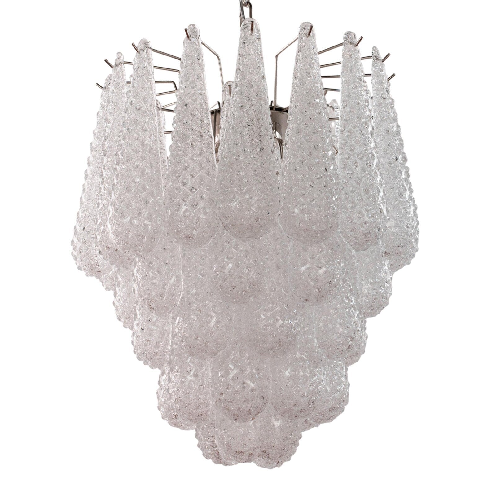 Murano Clear Drop Chandelier Ø55 - 44 Drop