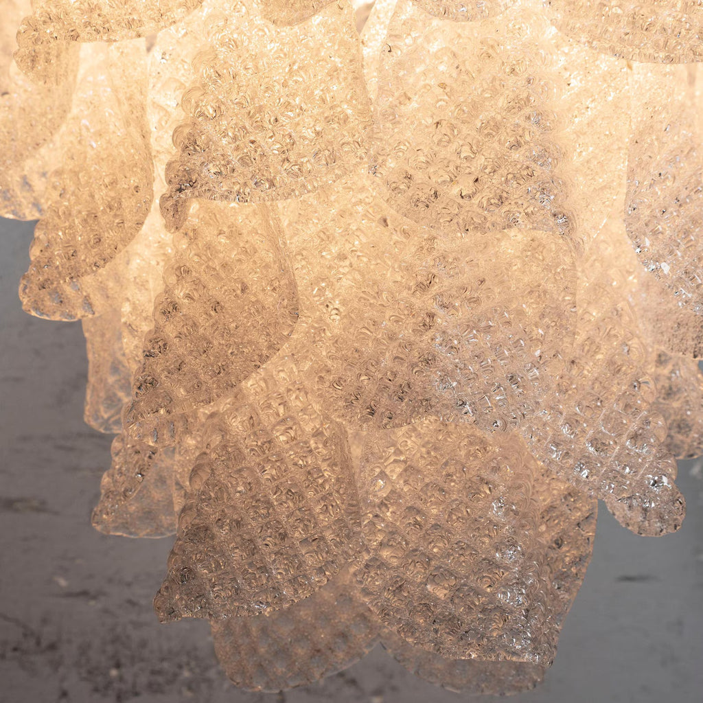 Murano Clear Drop Chandelier Ø70