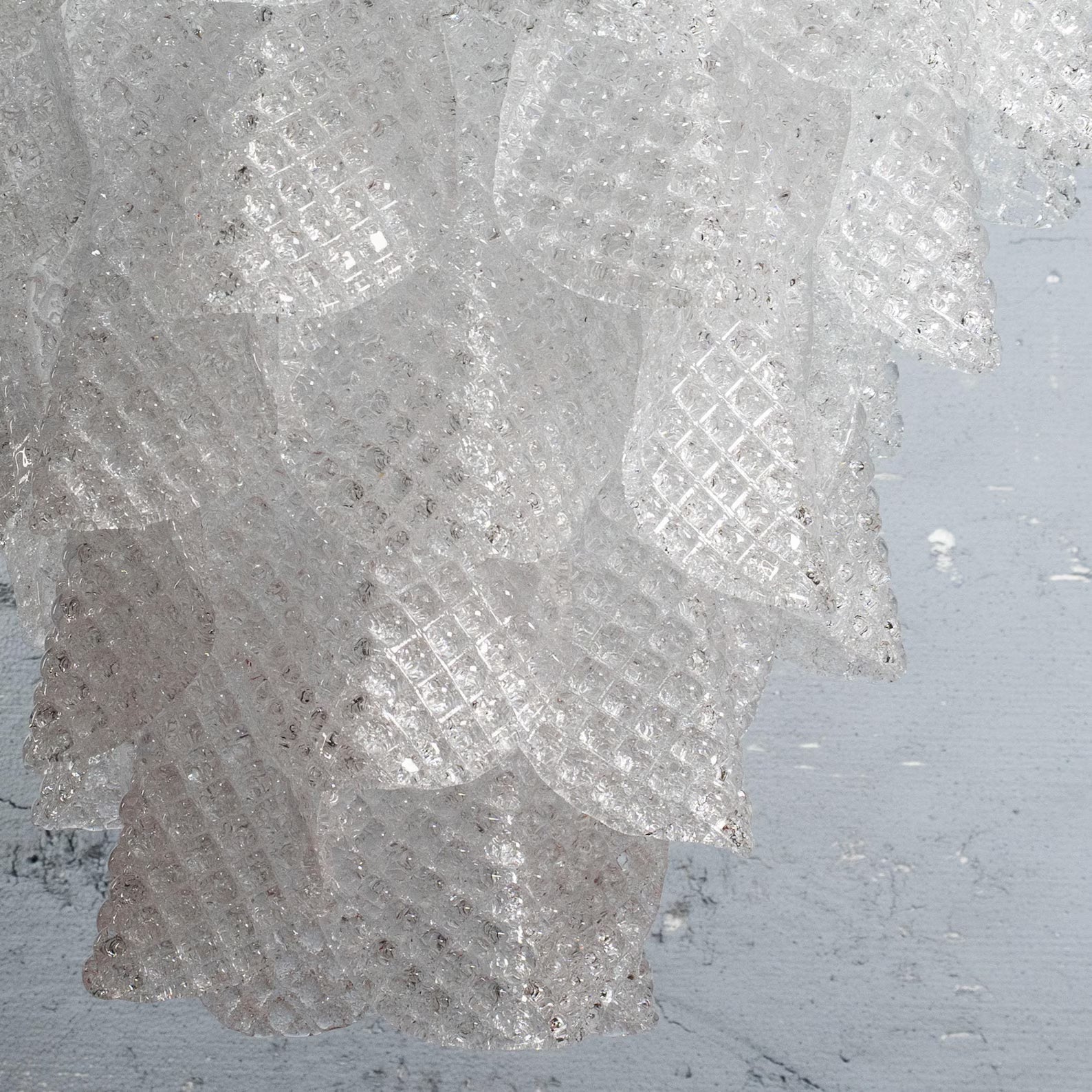 Murano Clear Drop Chandelier Ø70