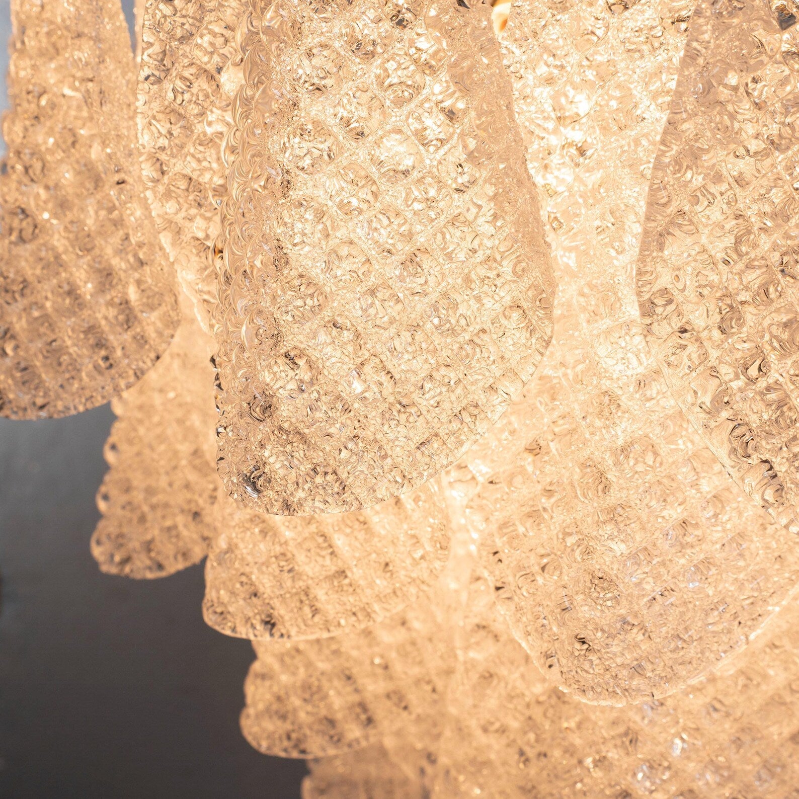 Murano Clear Drop Chandelier Ø70