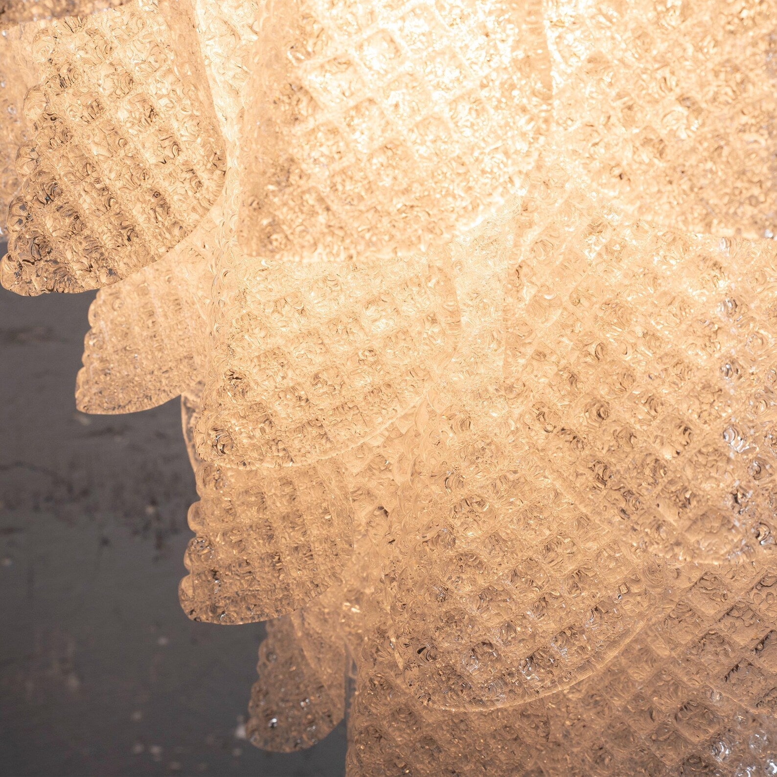 Murano Clear Drop Chandelier Ø70