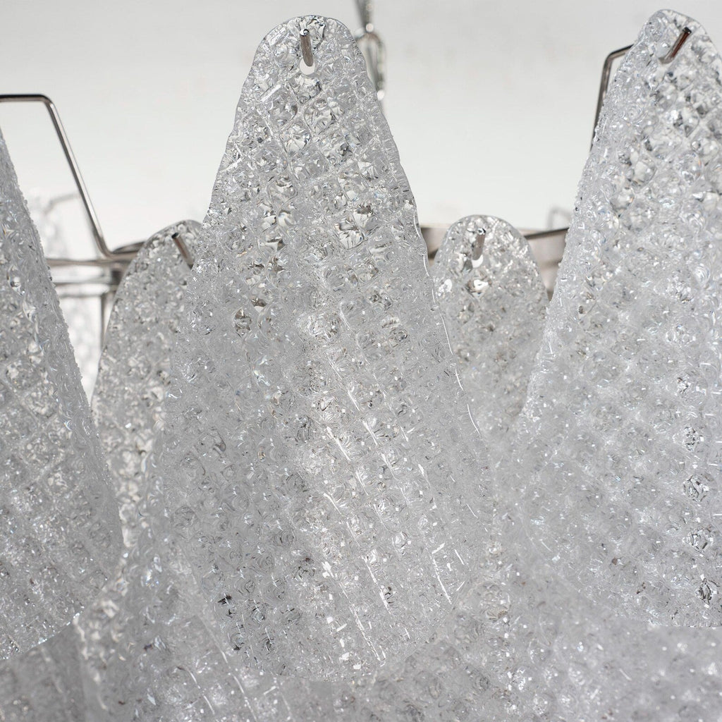 Murano Clear Drop Chandelier Ø70