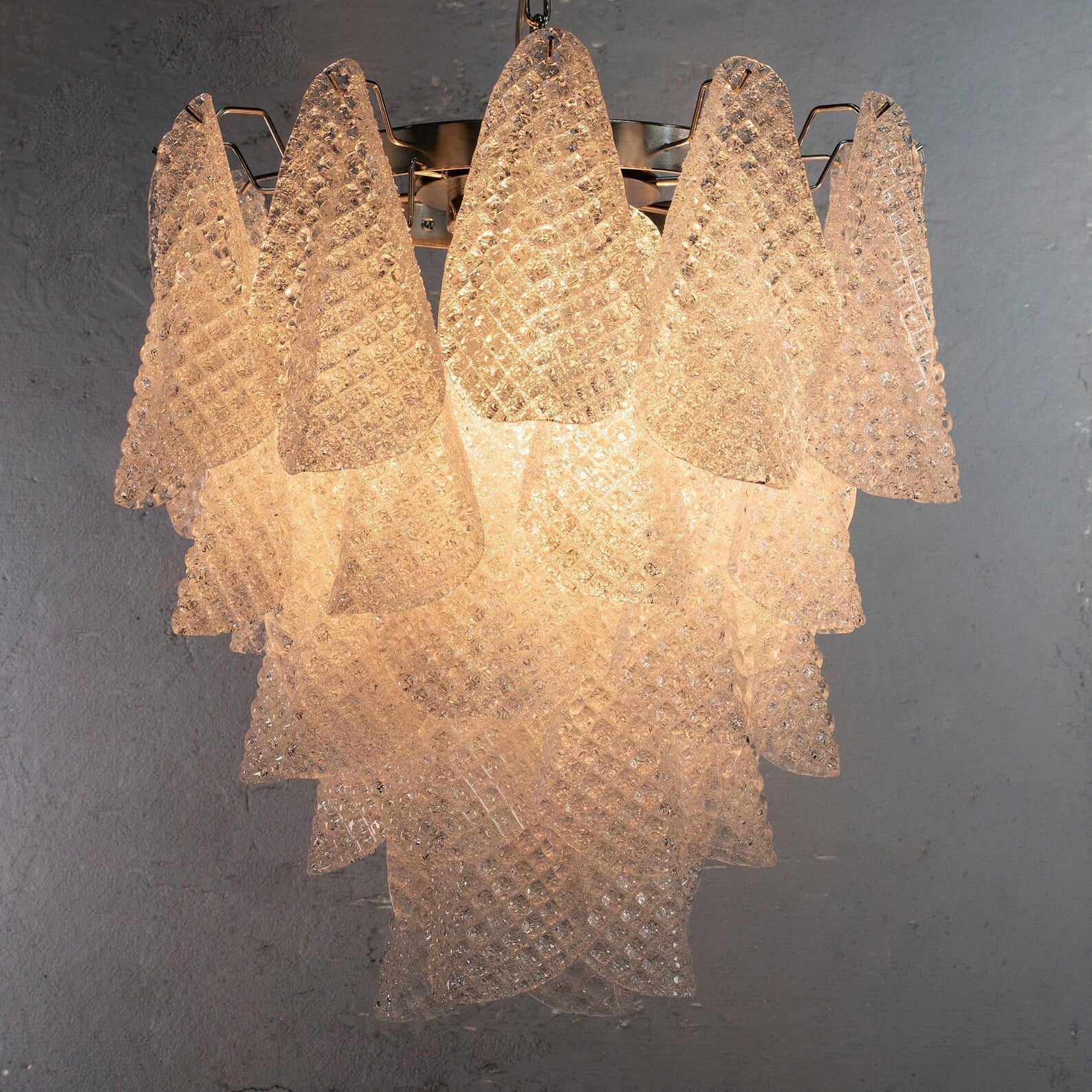 Murano Clear Rondini Chandelier Ø55