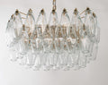 Murano Clear Poliedri Chandelier 50 cm