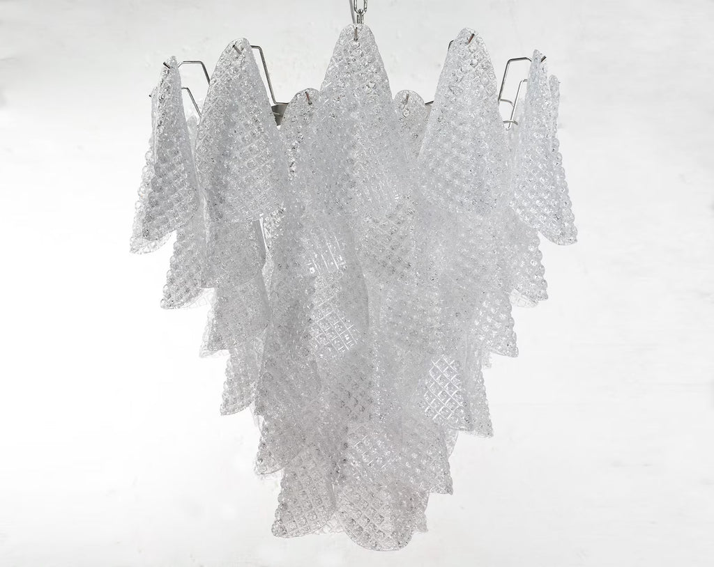 Murano Clear Drop Chandelier Ø70