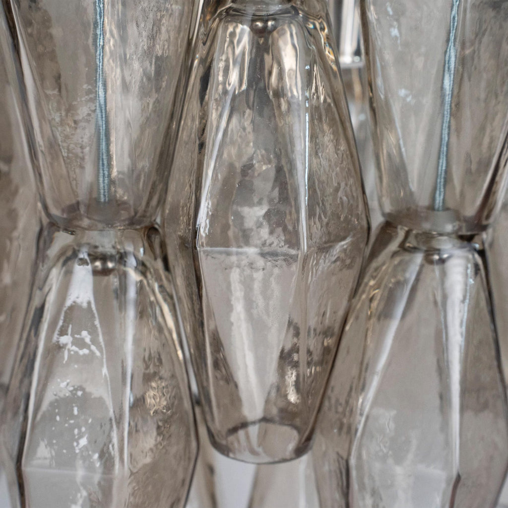 Murano Fumé Poliedri Wall Sconces – Set of 2